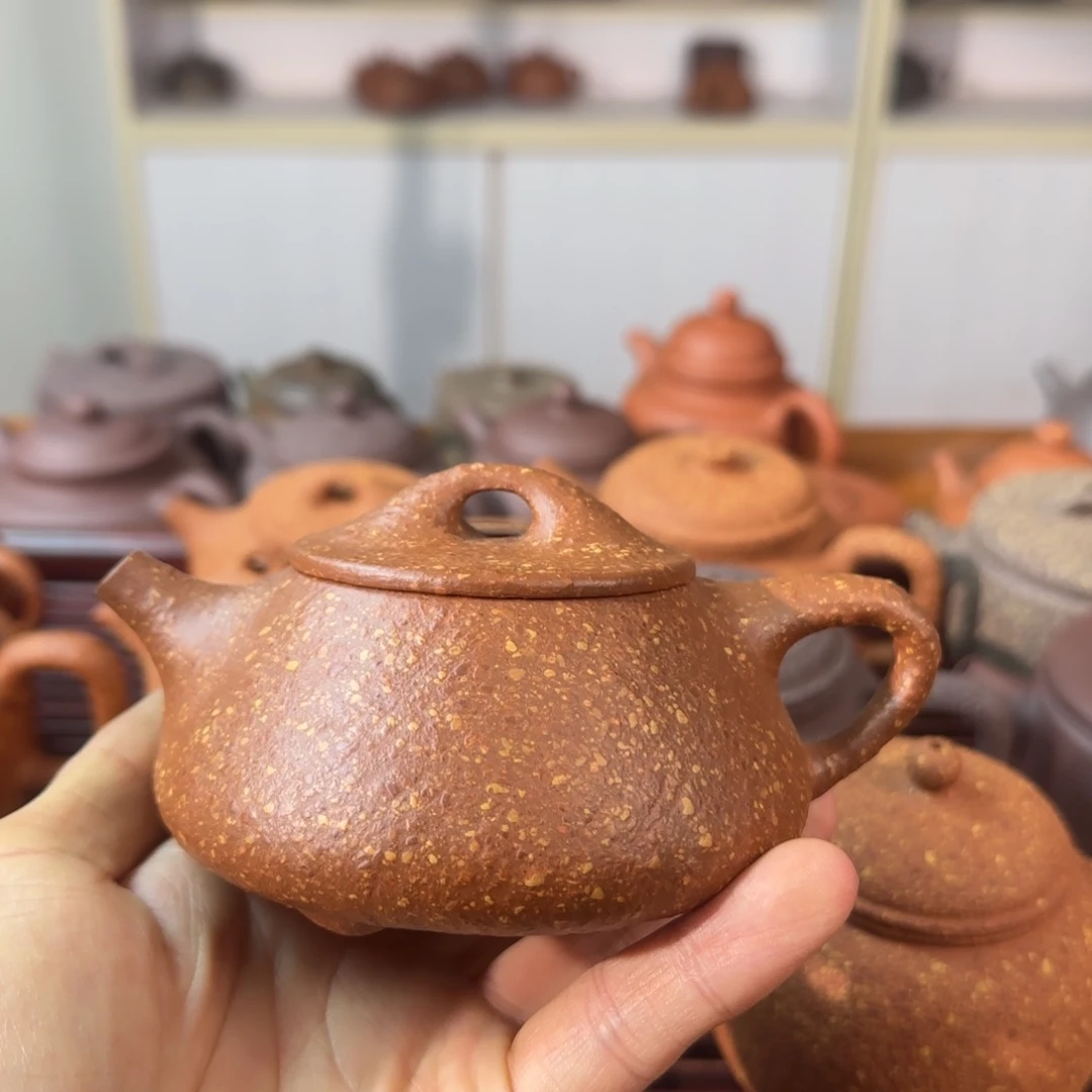 吴***心紫砂茶壶八目红降瑕景舟200cc