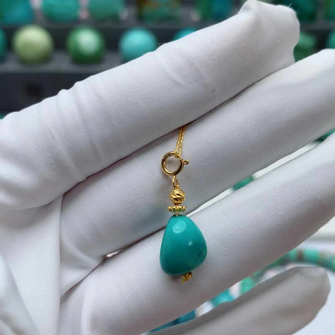 绿松石其他18K金镶嵌