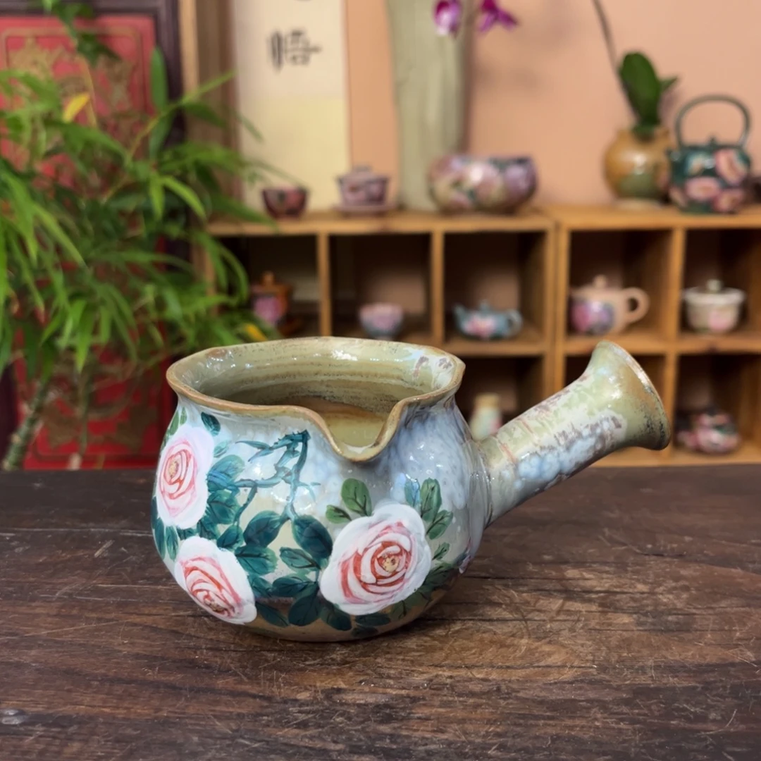 柴烧手工手绘陶瓷