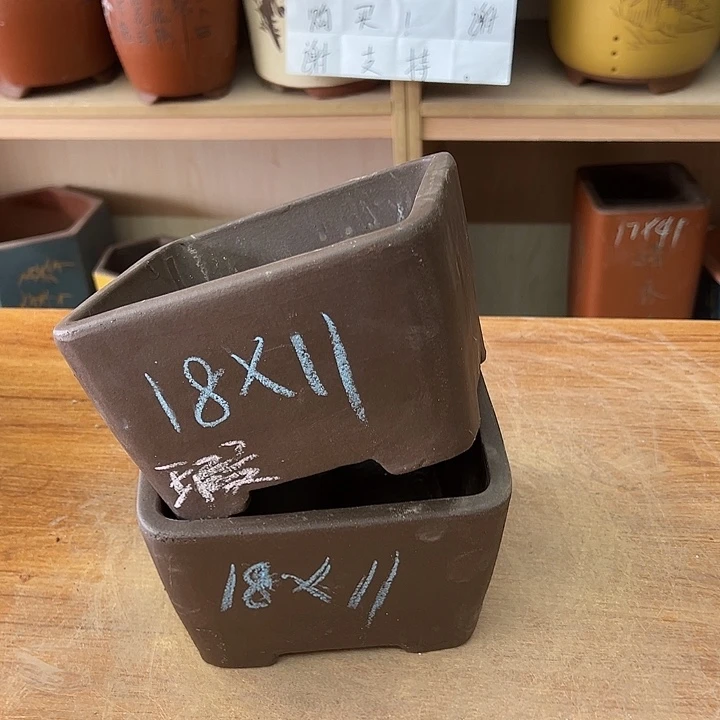 紫砂花盆，透气花盆