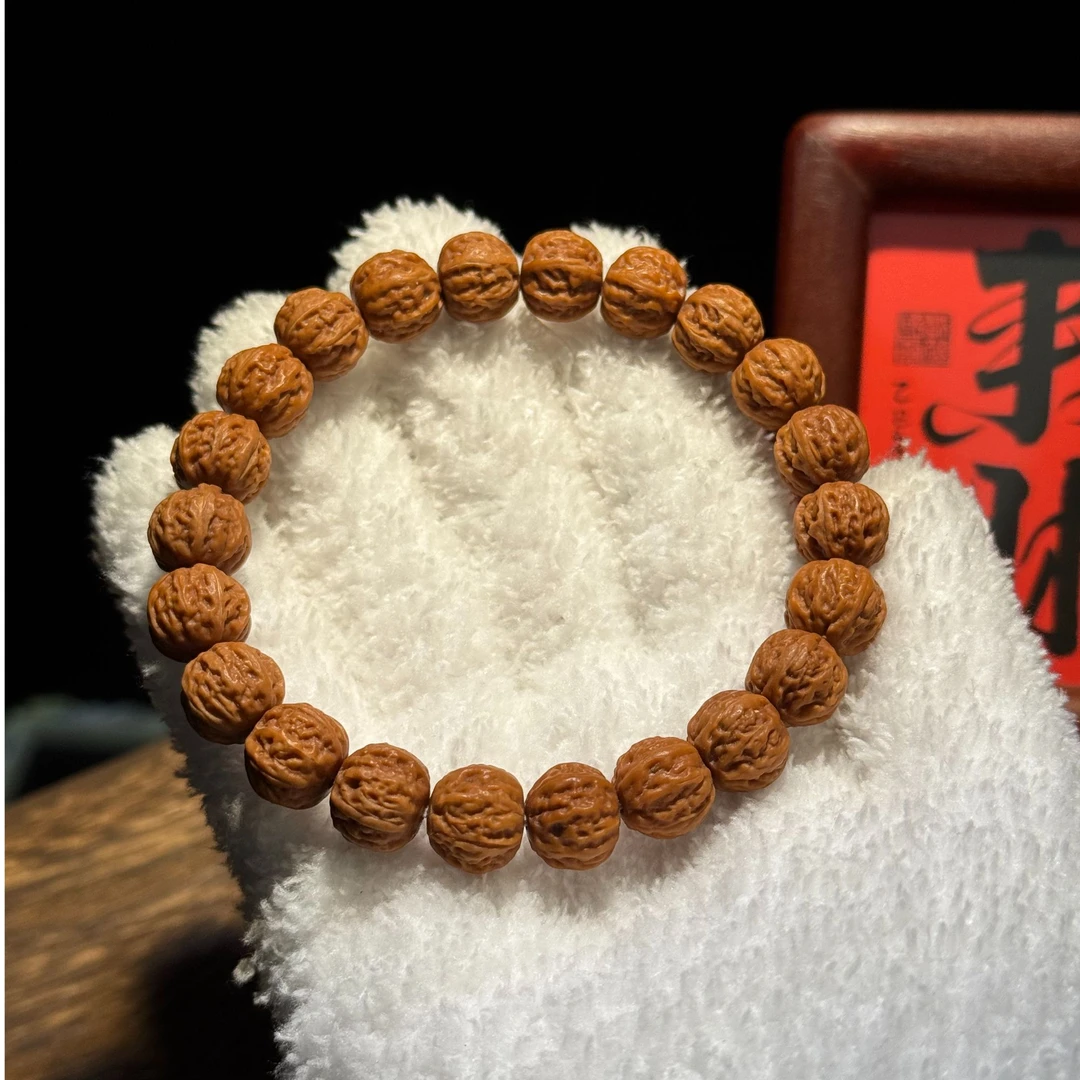【正圆出品】小京八棱-11左右尺寸猴头手串 原皮原色(包盘红包毕业)