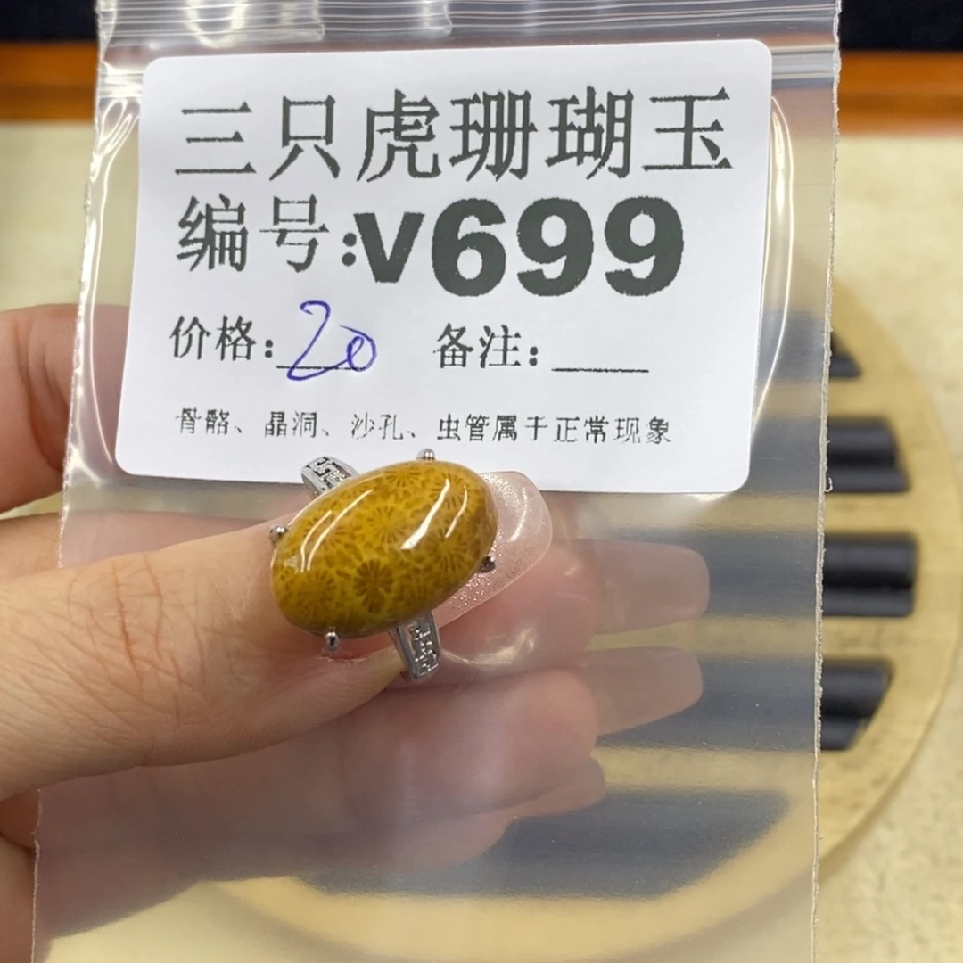 硅化珊瑚（珊瑚玉）未镶嵌1向****?