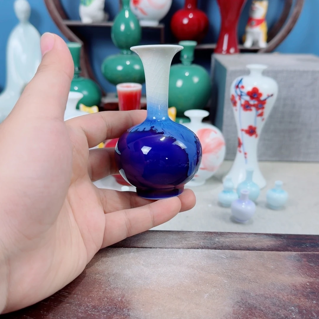 陶瓷手工小花器摆件