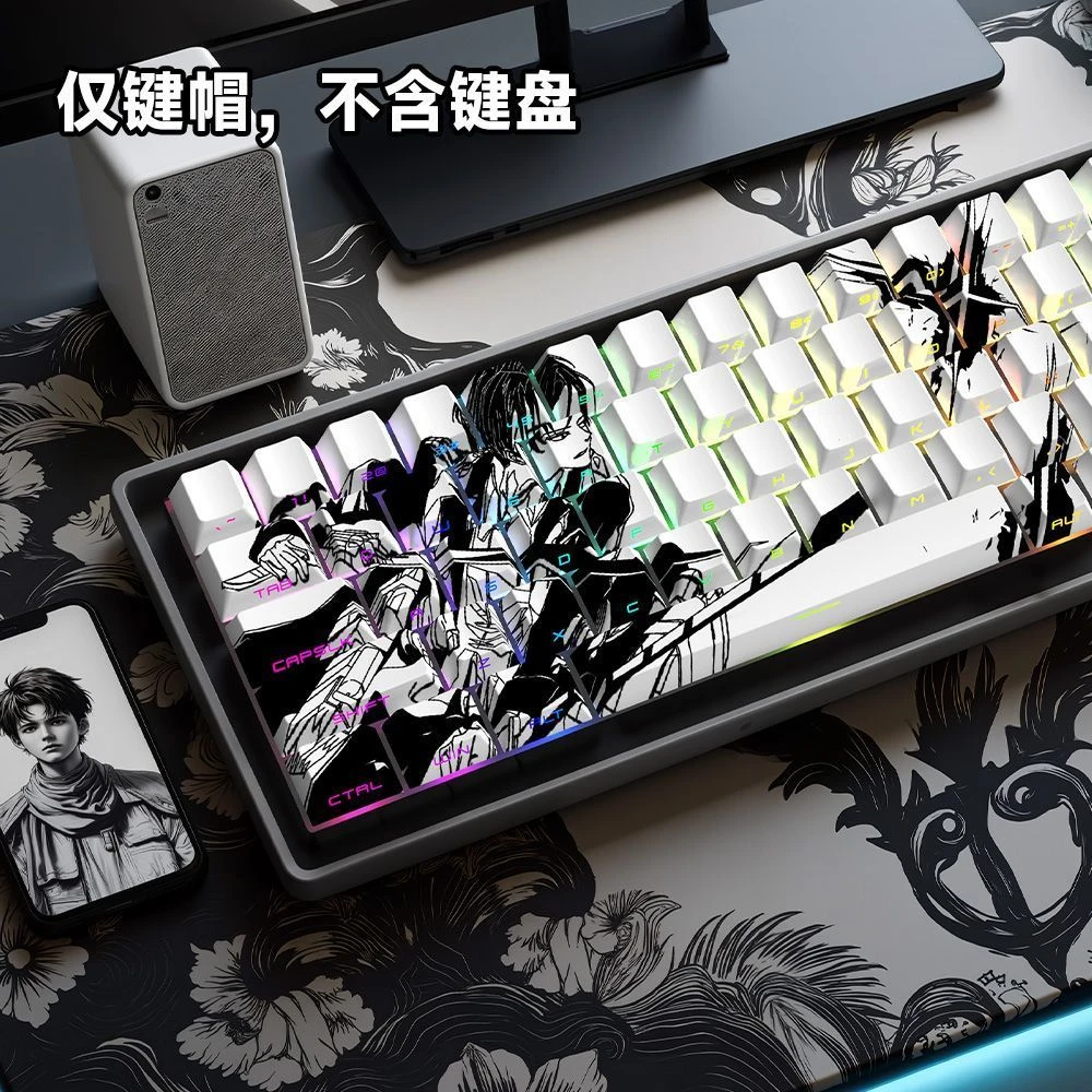 兵长原厂侧刻PBT热升华键帽适配美加狮/夜魔/ez63/atk/wotting