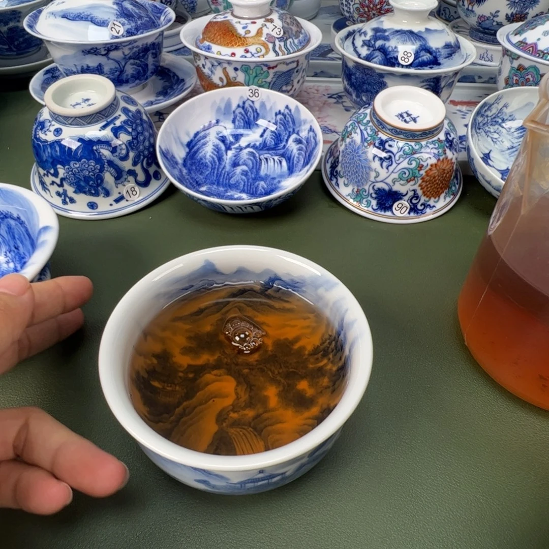 景德镇纯手工纯手绘茶具木木91