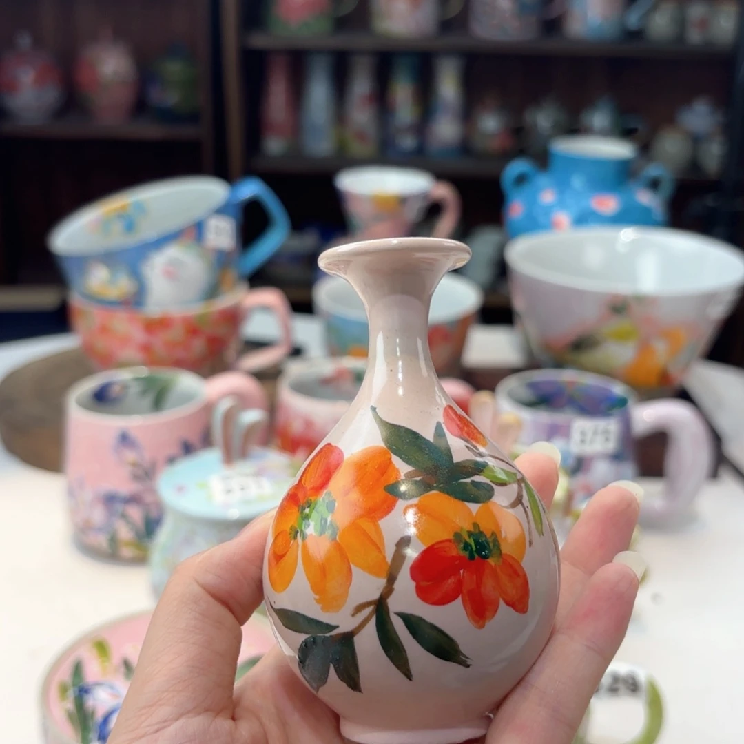 景德镇手绘高温釉下彩陶瓷茶具