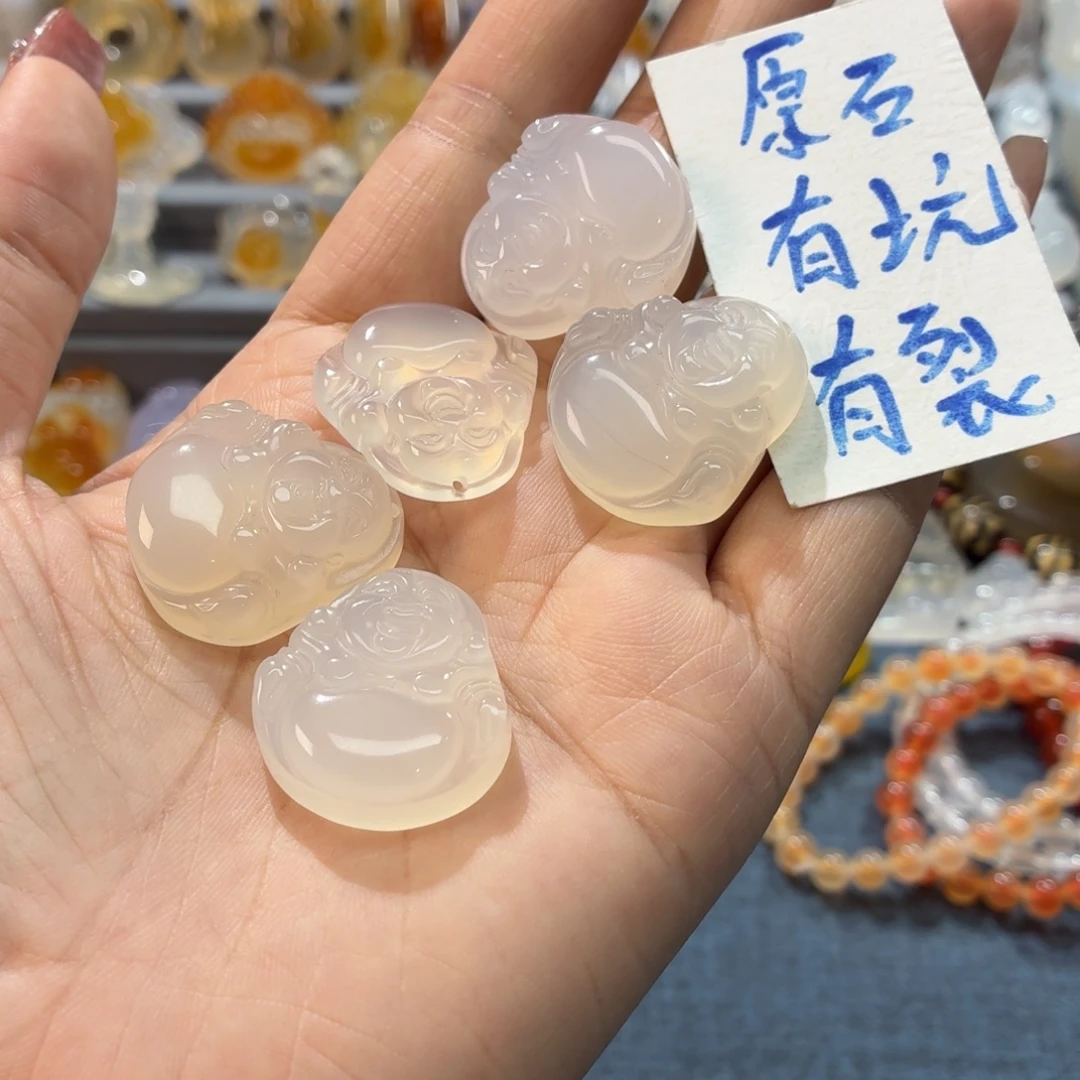 玛瑙/玉髓未镶嵌吊坠(不含链)