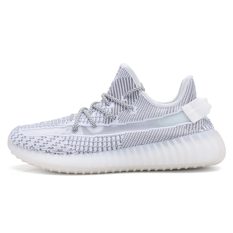 350真爆椰子鞋满天星情侣休闲运动鞋轻便跑步黑色单鞋透气男女鞋