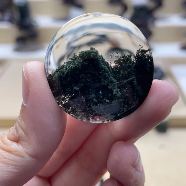 未镶嵌颈饰水晶绿幽灵吊坠