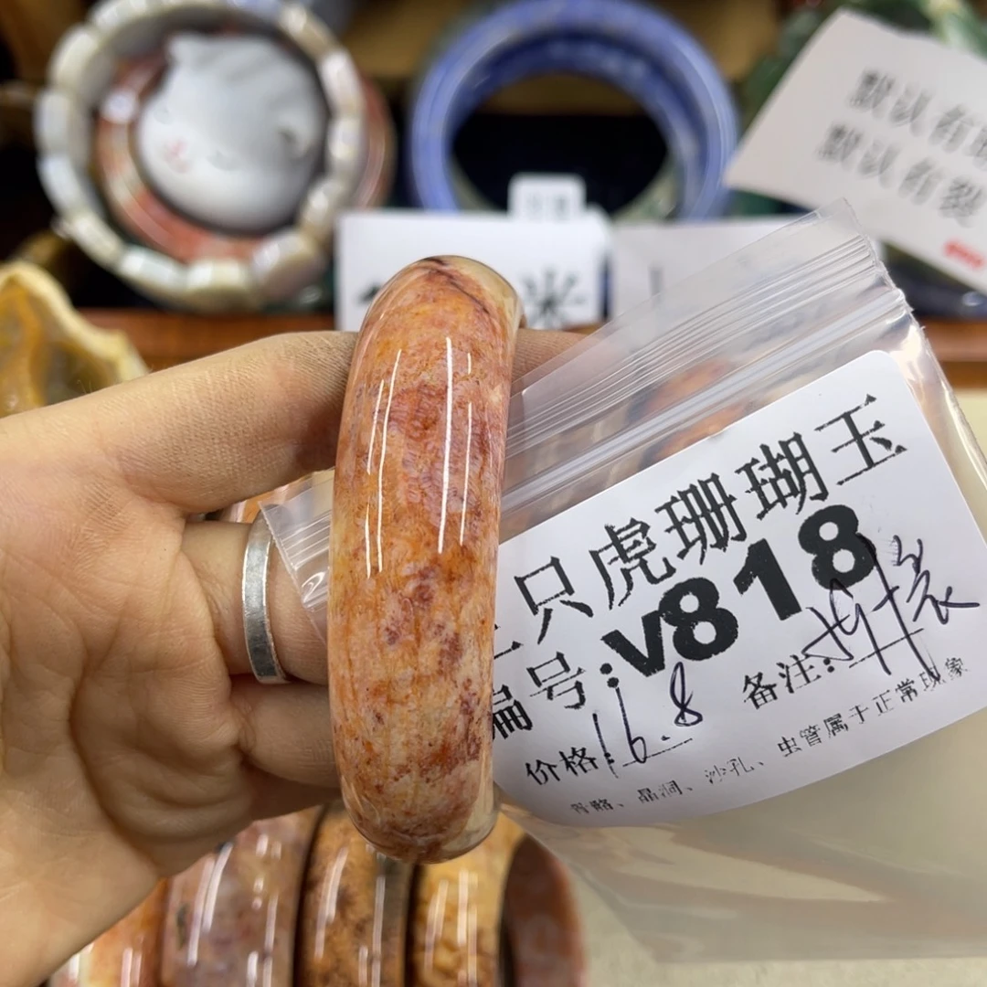 小***娄硅化珊瑚（珊瑚玉）未镶嵌h