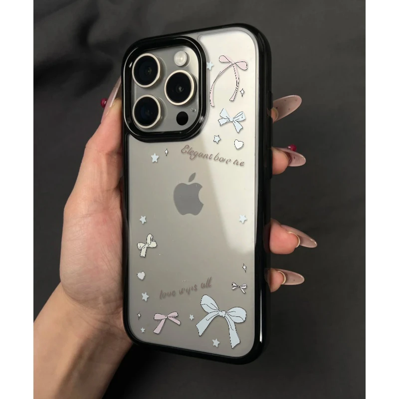 奥菲顿蝴蝶结相框适用iPhone17手机壳苹果15/16pro亚克力14/13/12