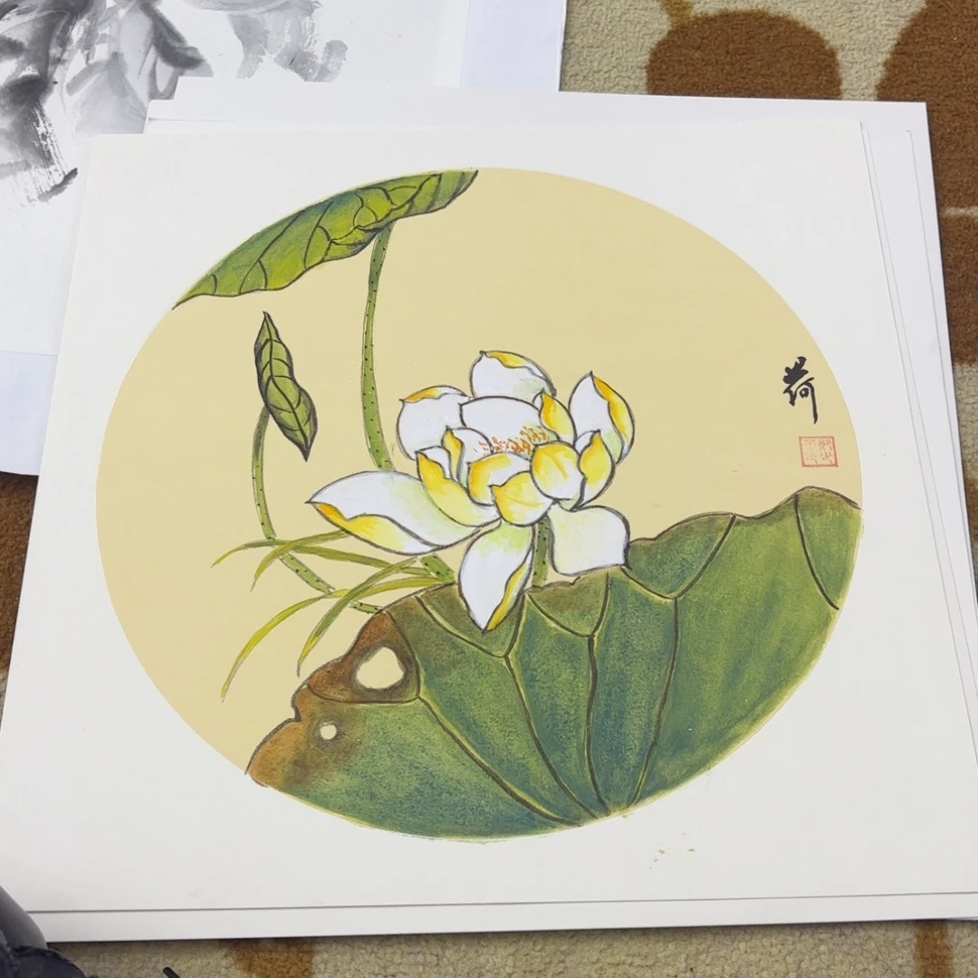 国画38-38卡纸作品童