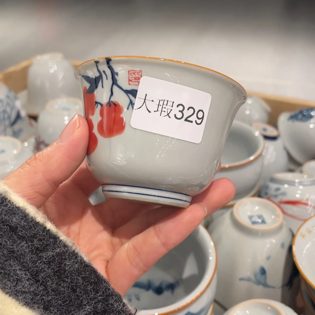 有瑕釉下彩纯手绘