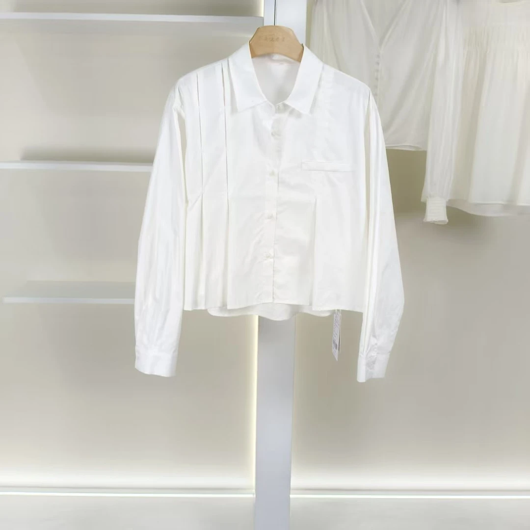 麦迪尚品【夕Y】50909552 春季简约休闲长袖衬衫品牌女装