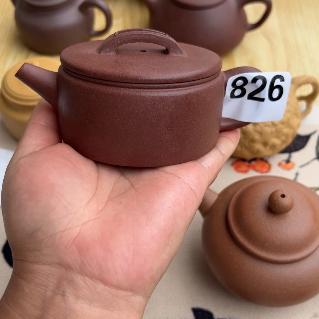 茶壶紫砂紫泥半手工180cc左右瑕疵