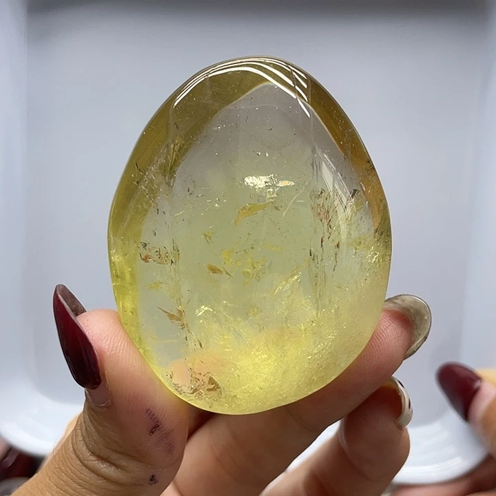 未镶嵌珠宝半成品水晶31黄水晶把玩长5.6宽4.4厚2.5