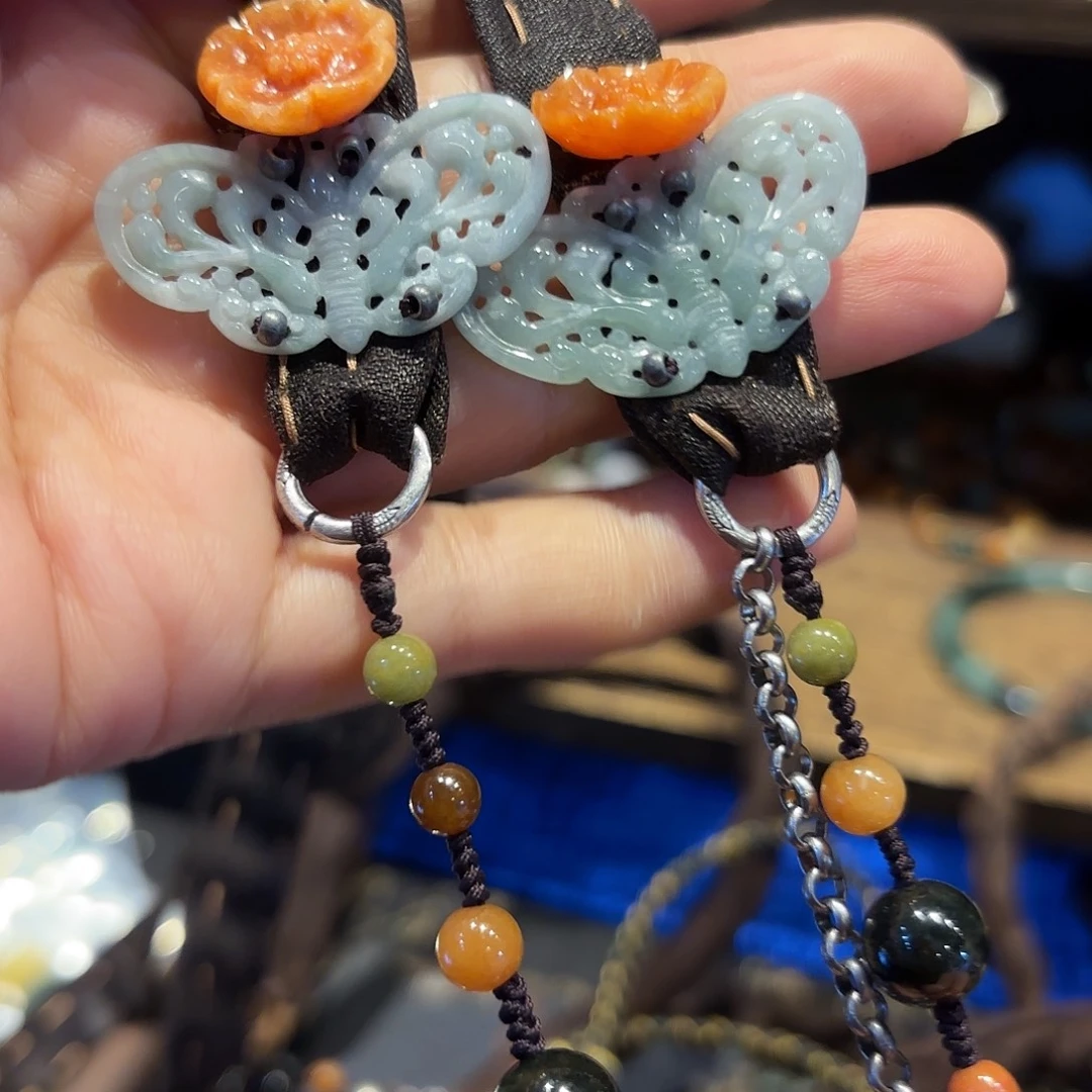 翡翠未镶嵌颈饰原创