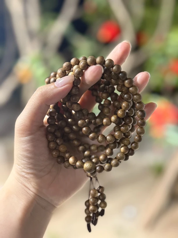 奇楠沉香陆河0.7*15圆珠多圈 多样性发1