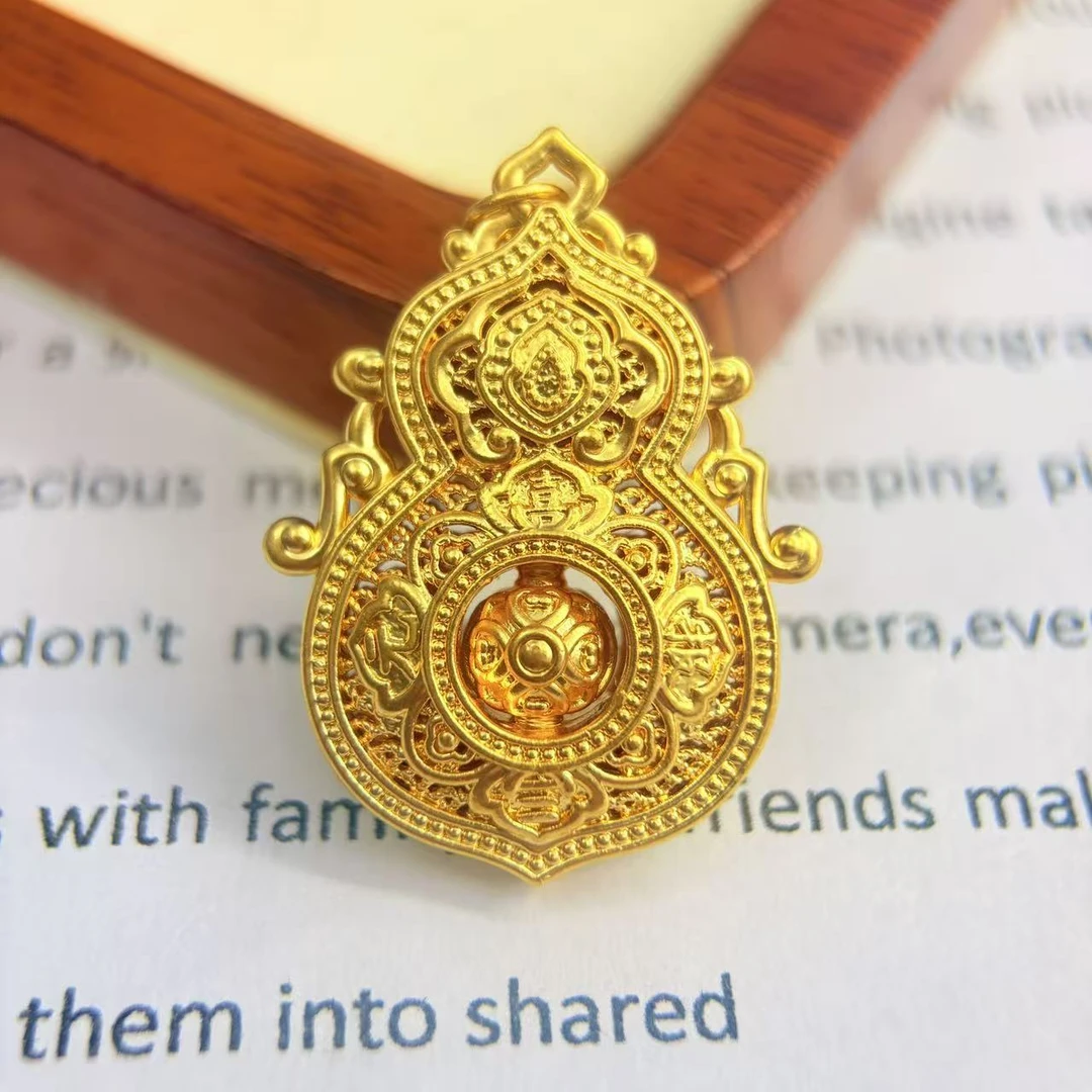 黄金足金999圆环人生四美首饰配件DP2970-03840