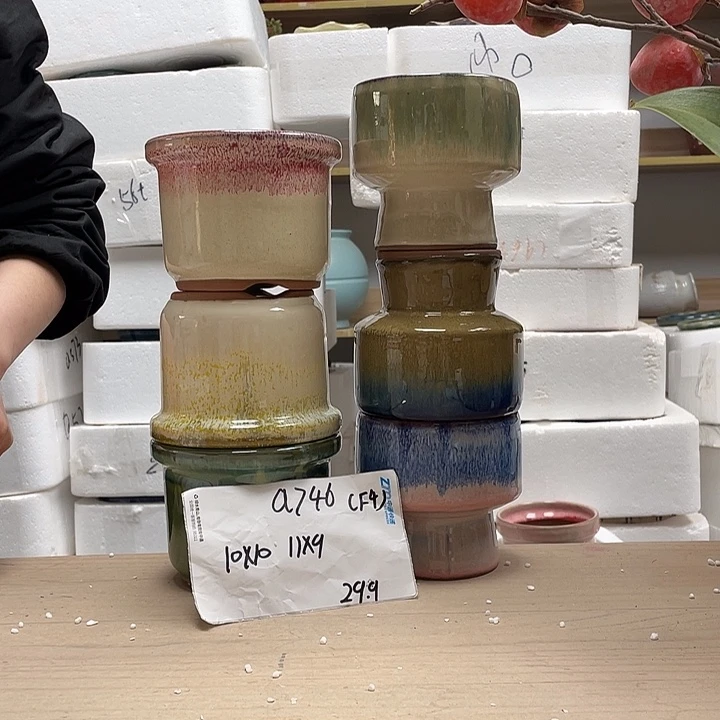 粗陶多肉花盆微瑕746