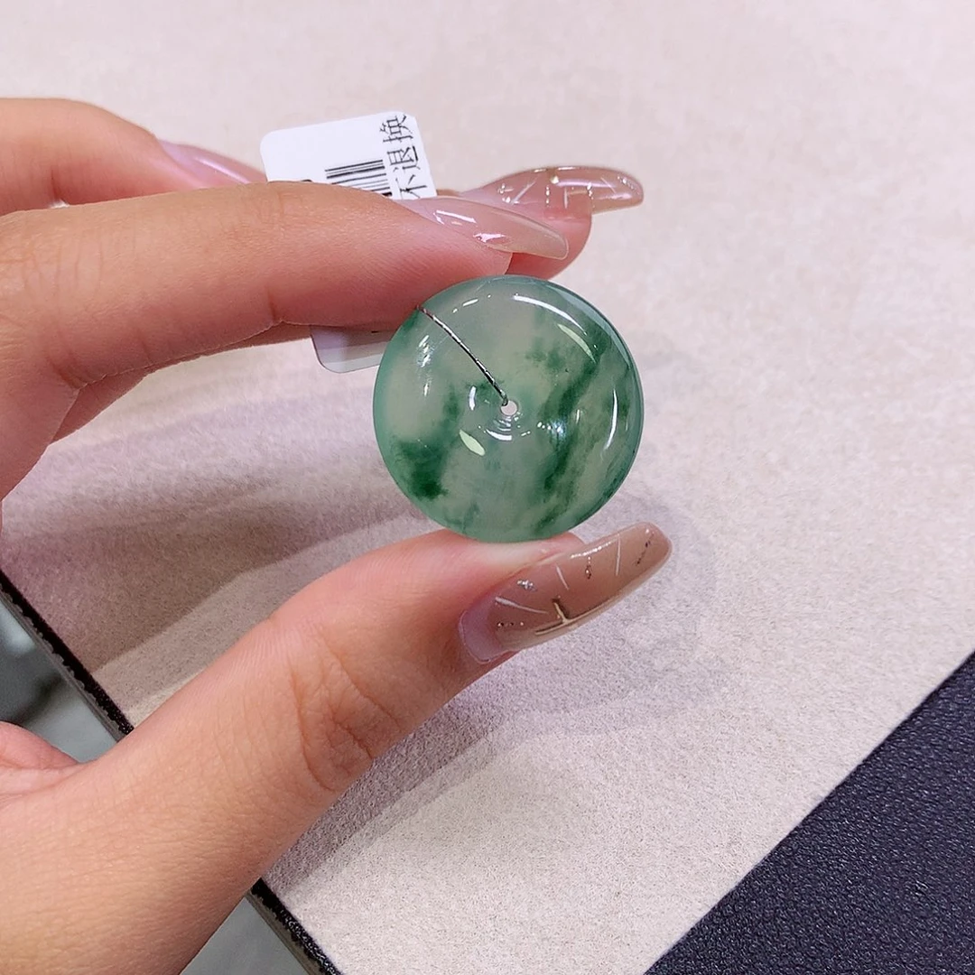 翡翠未镶嵌吊坠(不含链)23.8-5.5