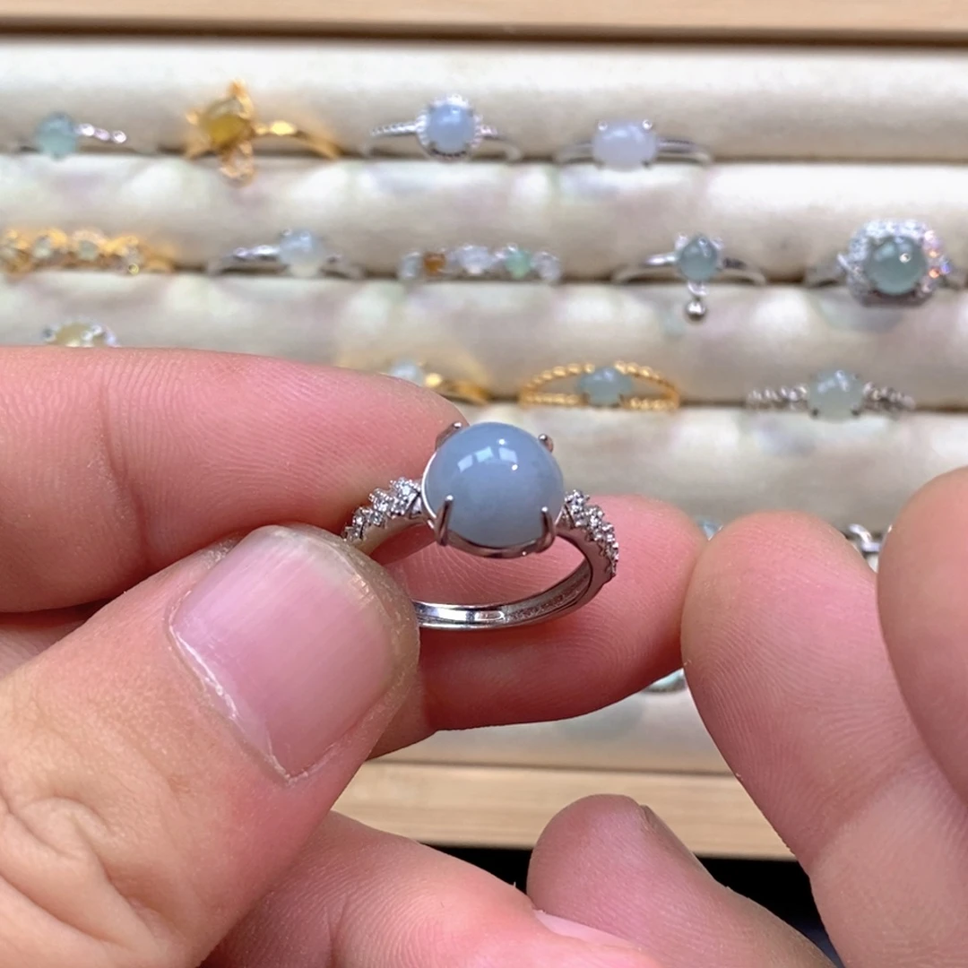 翡翠未镶嵌戒指翡翠