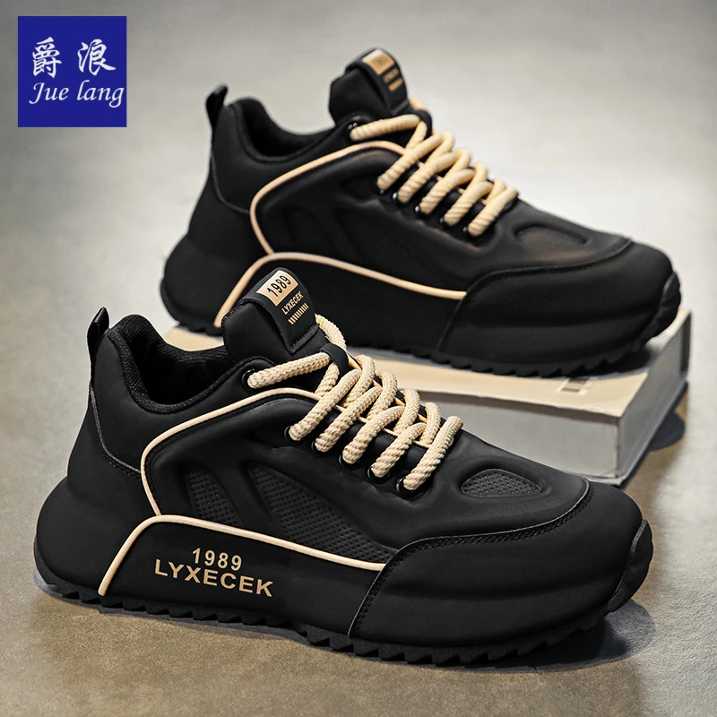 爵浪男鞋春季新款跑步网面潮鞋男士百搭休闲潮流透气韩版运动板鞋