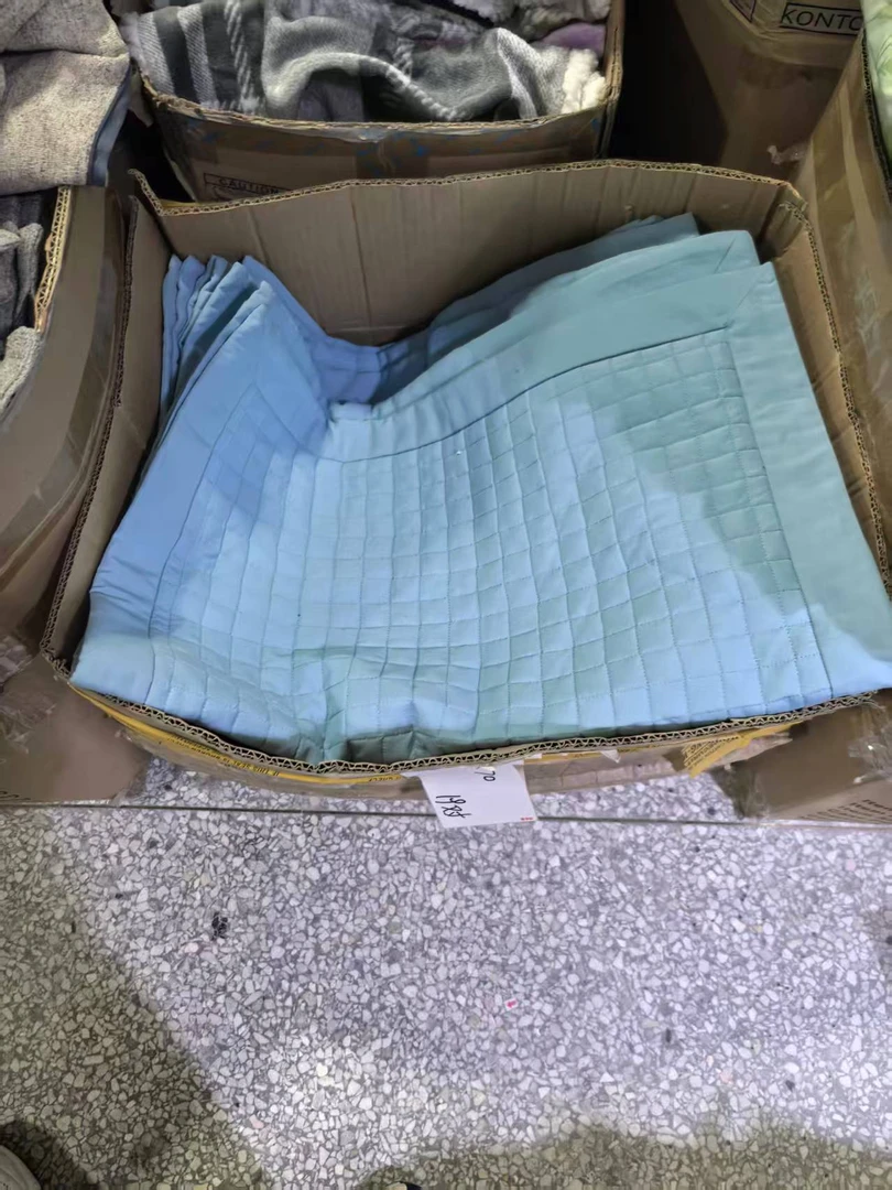 《厚广家》3楼50×70浅蓝色绗缝化纤枕套 发1对