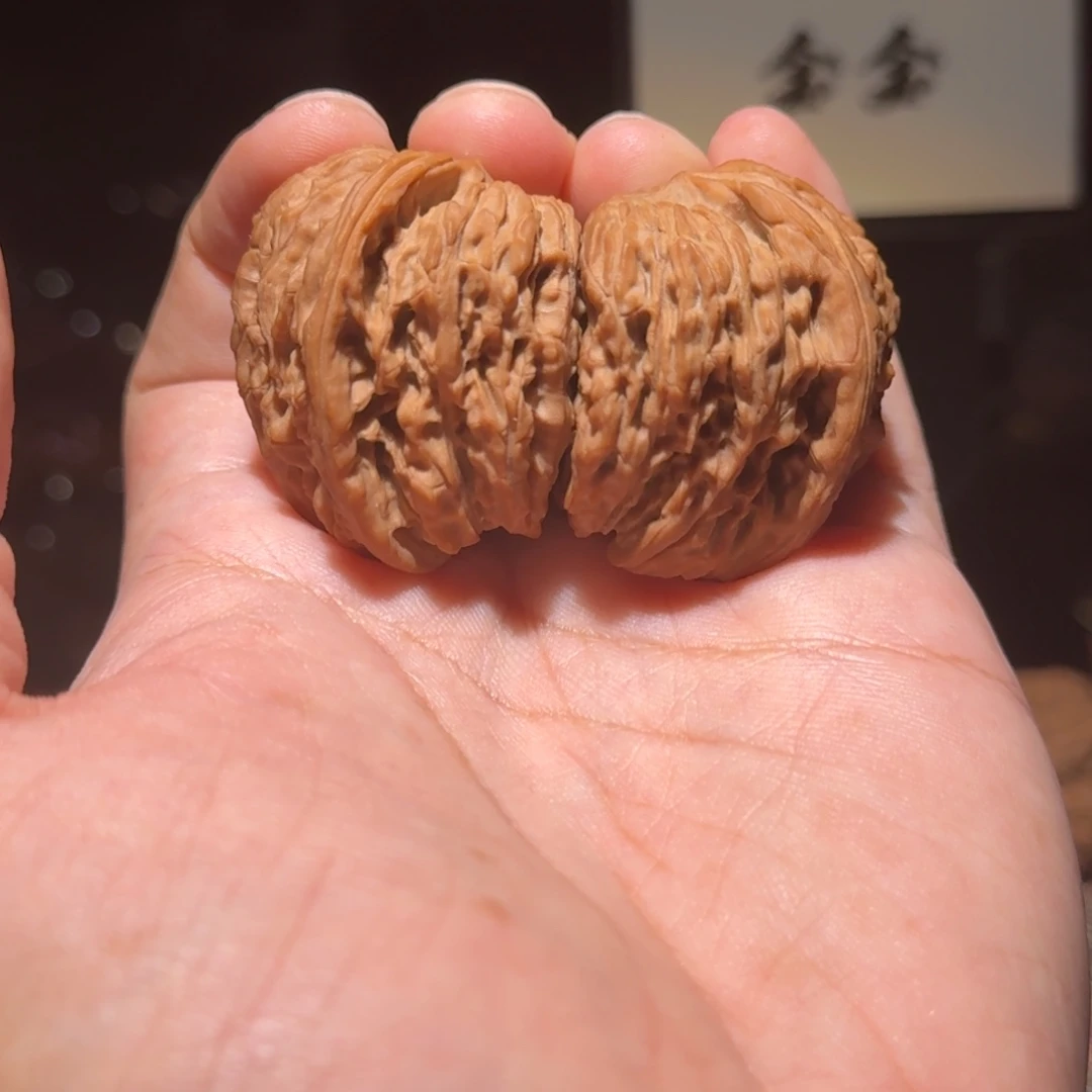 把件核桃001南疆半壁双蛇