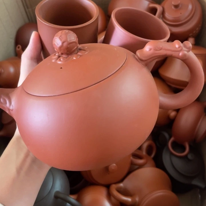 紫砂茶壶紫砂壶紫砂茶壶毫升500加杯子2个