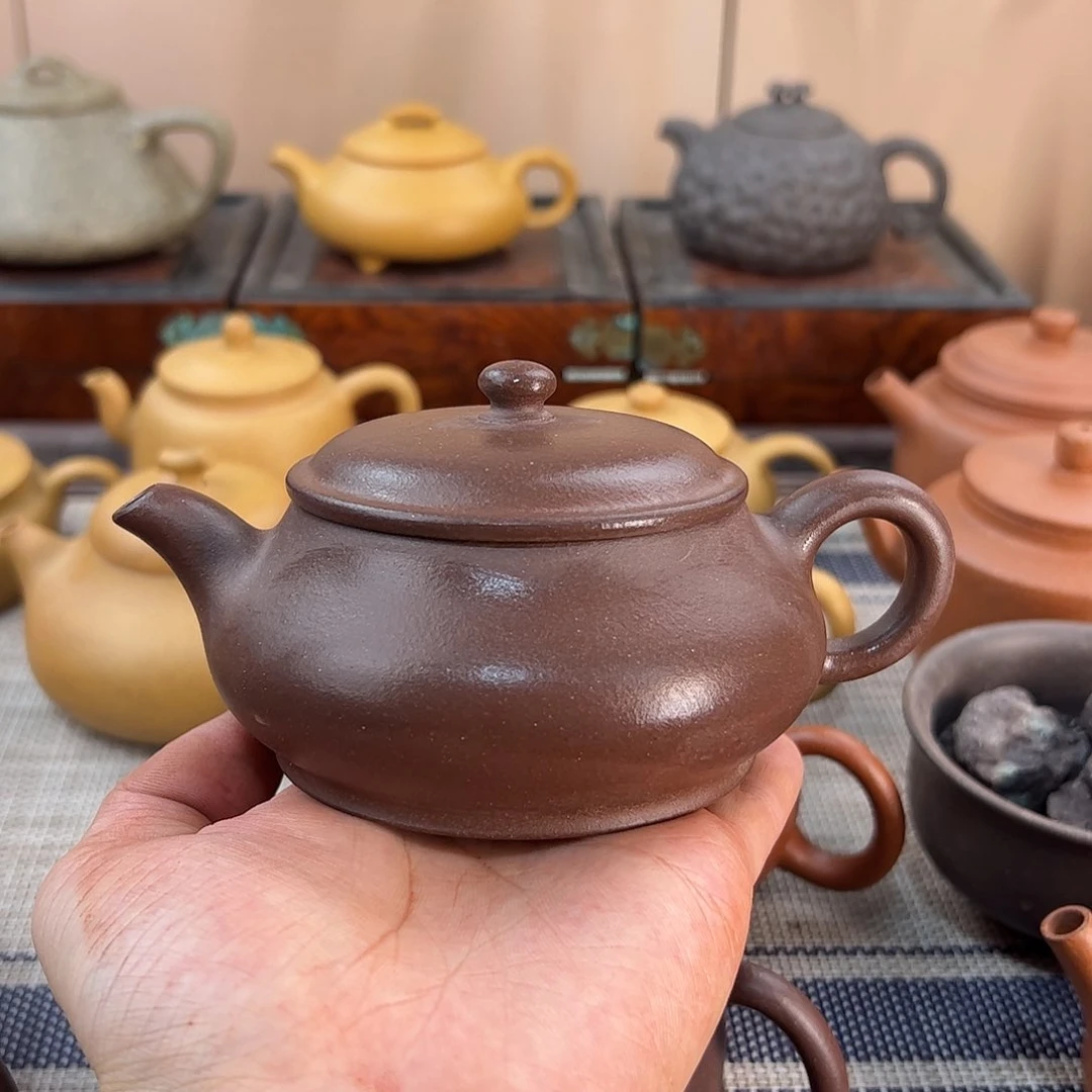 茶壶紫砂砂性紫泥明炉