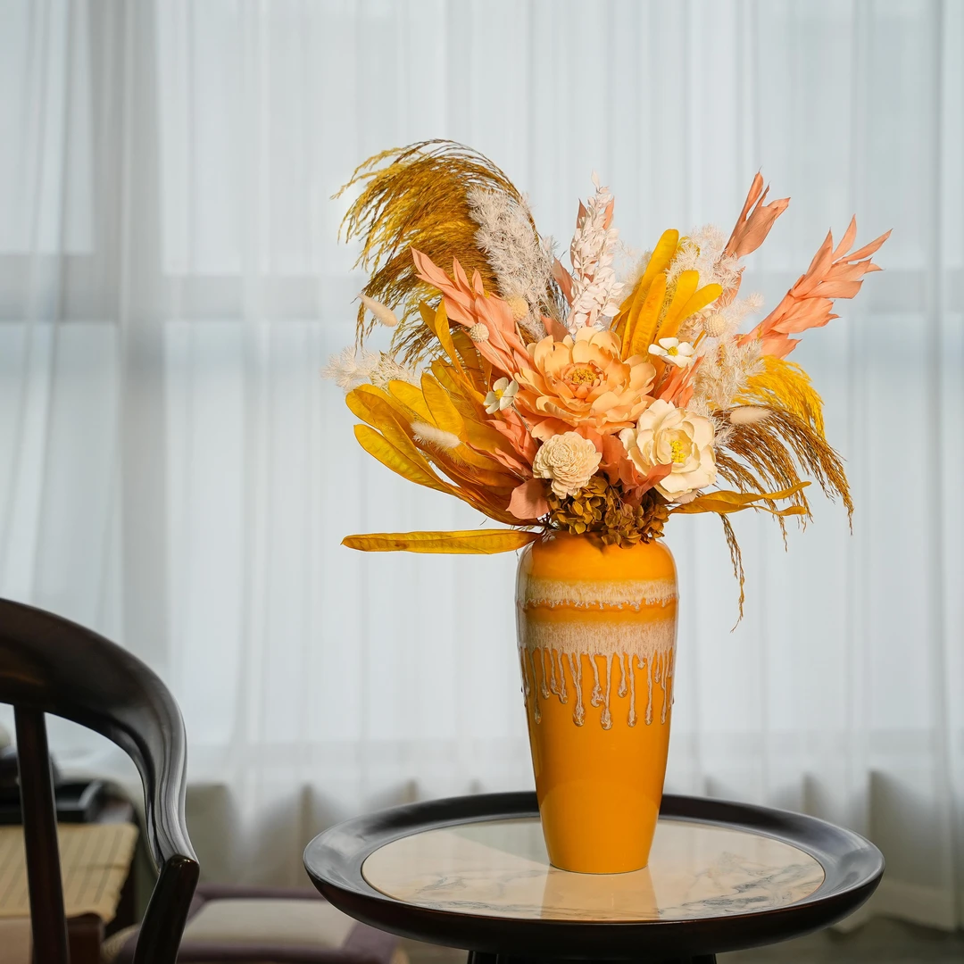 （蓬荜生辉）迷雾山野永生花设计师推荐客厅玄关餐厅高档家居装饰