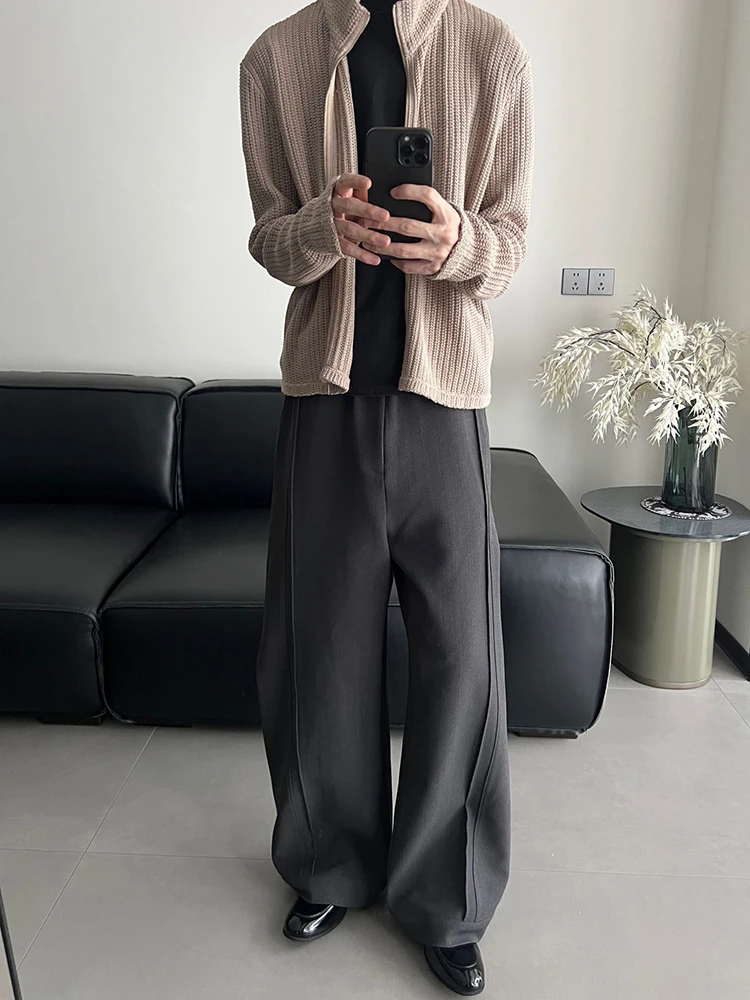 CSCL ST短宽廓形老钱拉链毛衣