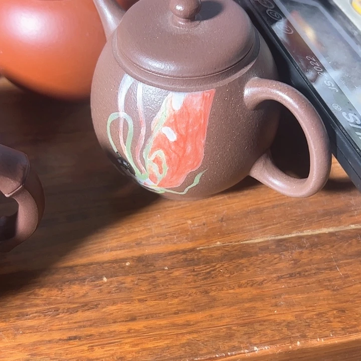 梔***子紫砂公道杯手工制作