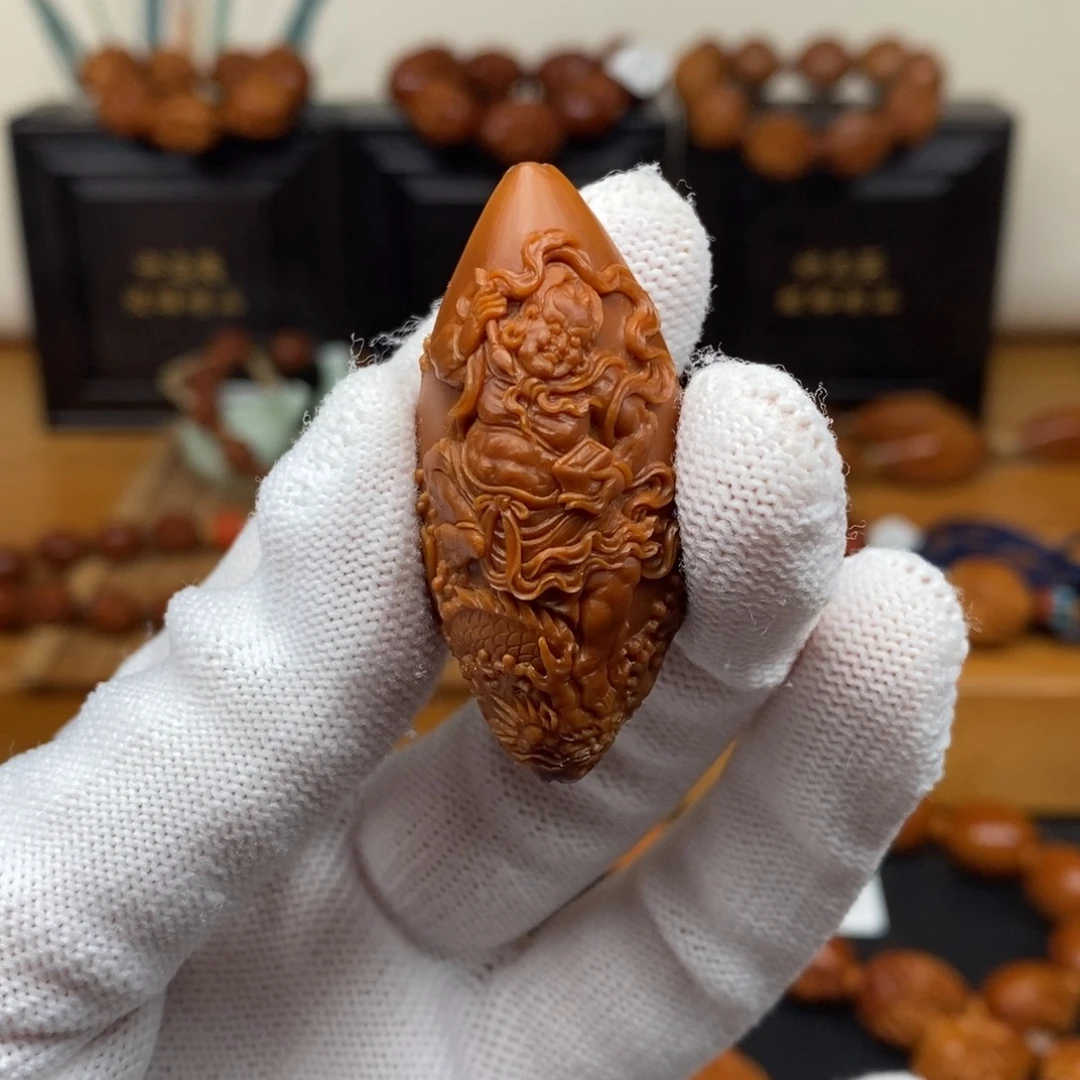 吊坠橄榄核许忠英老师魁星点斗