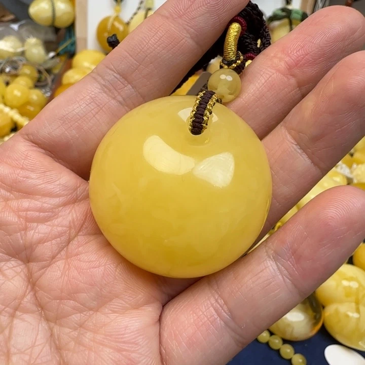 蜜蜡未镶嵌颈饰天然蜜蜡