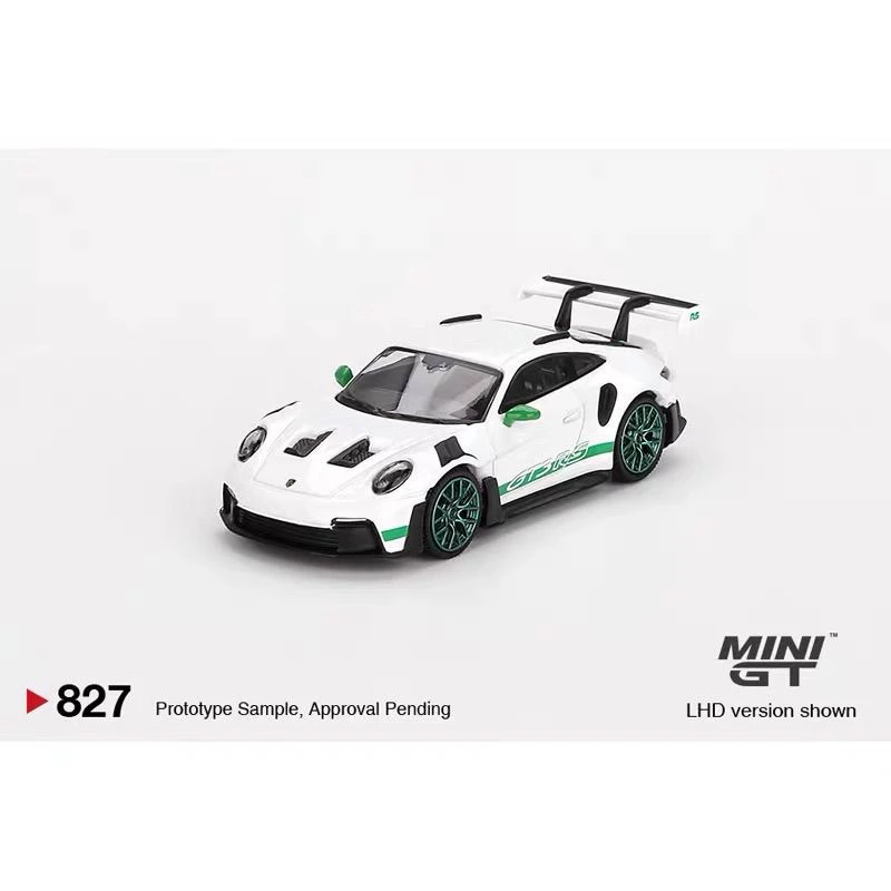 MINIGT 1:64 #827 保时捷 Porsche 911 992 GT3 RS 合金汽车模型