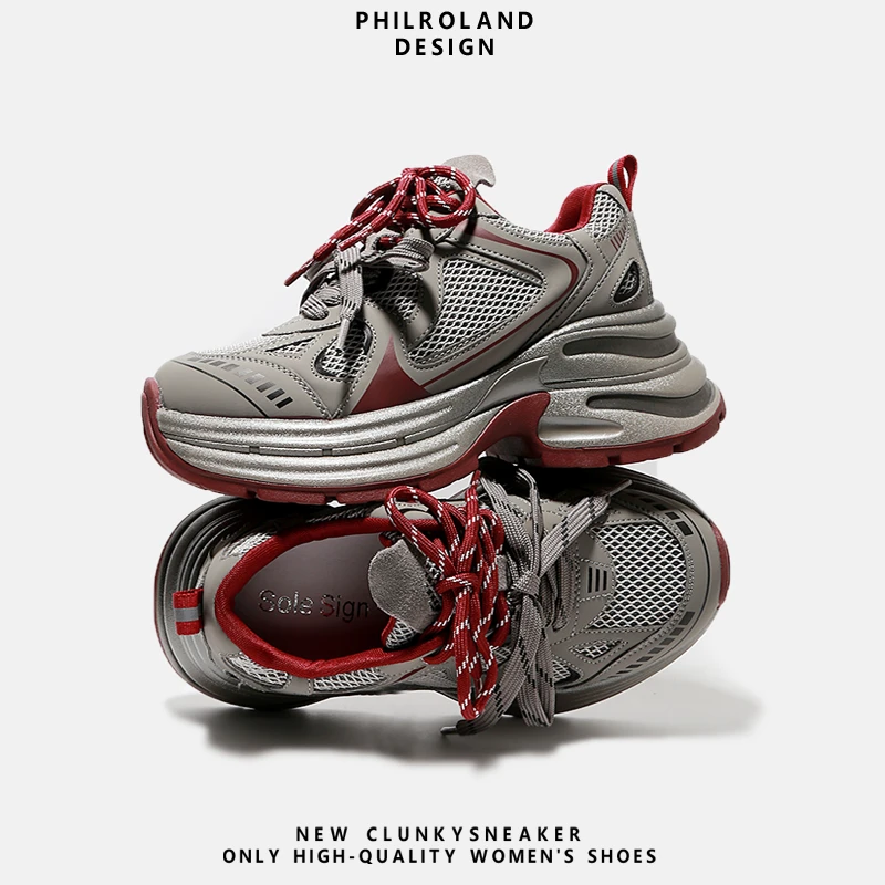 时尚百搭老爹鞋女2025新款显瘦显脚小韩版运动休闲鞋圆头女生鞋子