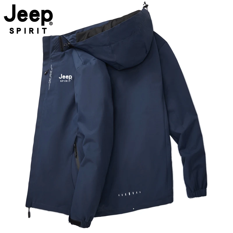 JEEPSPIRIT秋冬户外冲锋衣男女三合一可拆卸夹克防风防水情侣外套