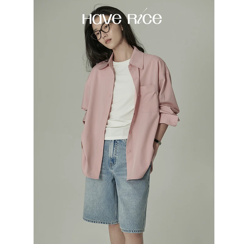 【白桃衬衫2.0垂坠不易皱】垂坠不易皱经典系列显瘦衬衣上衣女