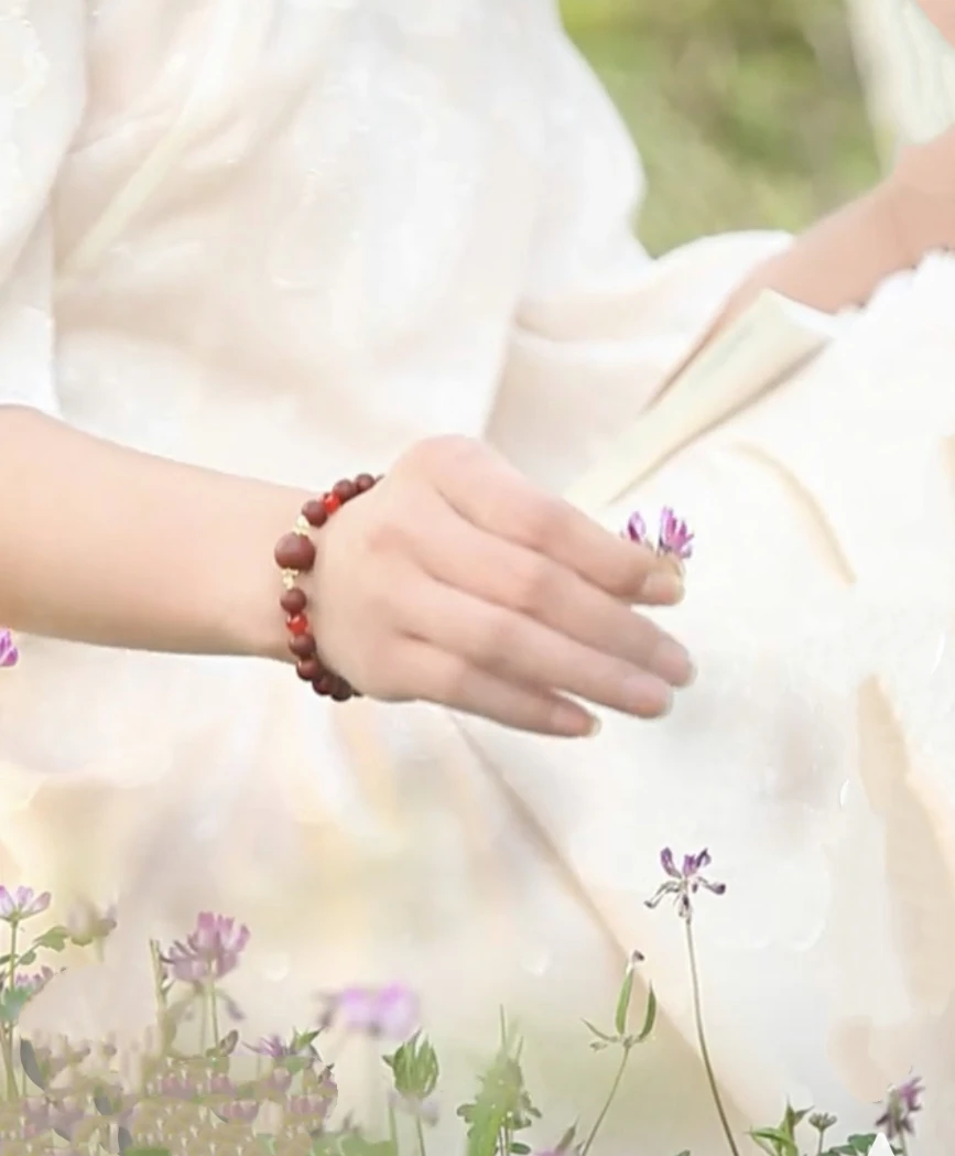 【洛神赋】玫瑰香味非遗古法合香香珠0.8cm