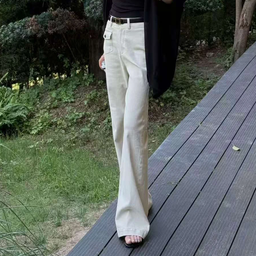 熹熹Sissi【延伸魅影】微喇裤女长裤裤子时尚百搭款2025新款YC-645