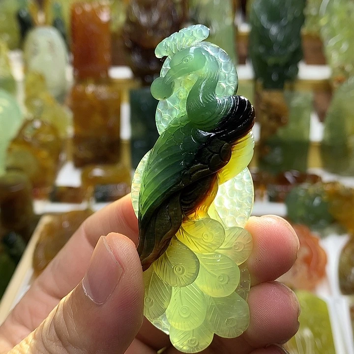 蛇纹石玉未镶嵌珠宝半成品