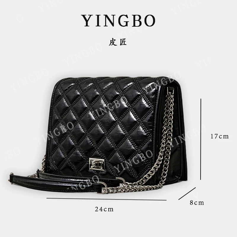 【英柏甄选】SK-92588-黑色 然与纯小众设计感时尚单肩包百搭女包