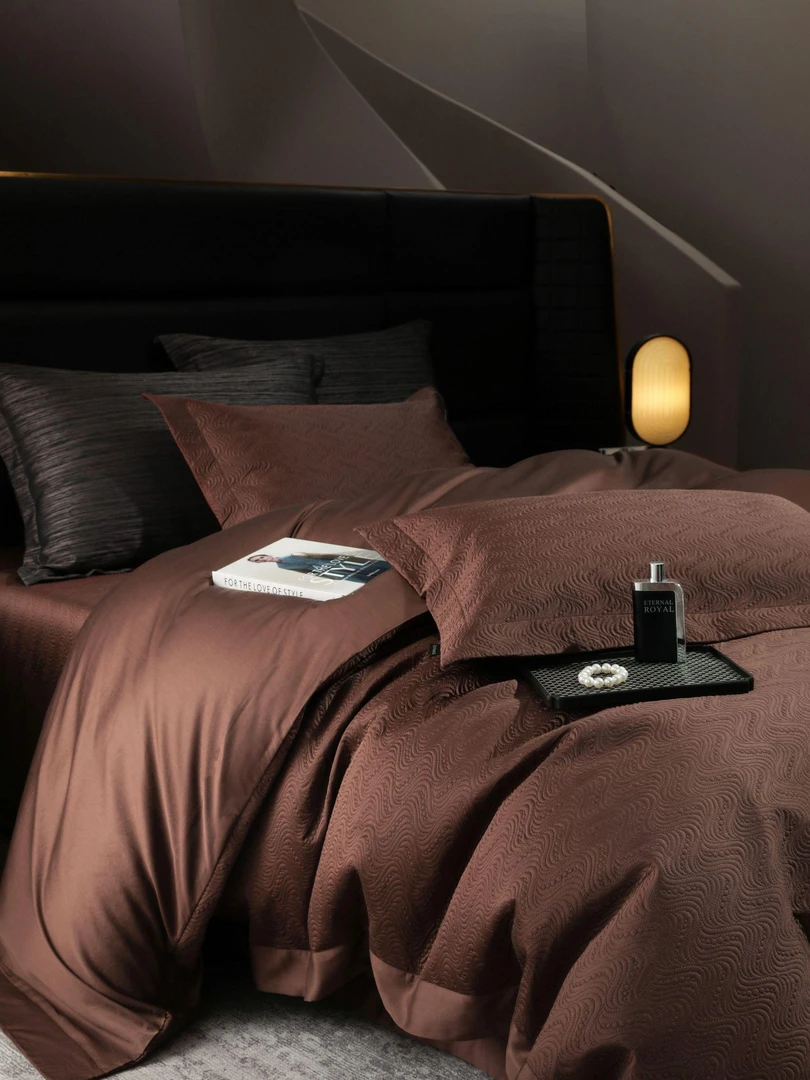 水星家纺适用双蚕丝床盖【波西密亚】二合一免烫型/四季/软雕塑天