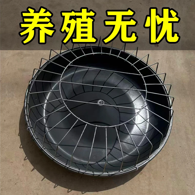 加厚牛筋盆鸡鸭鹅通用打不翻家禽养殖自动喂食器料槽