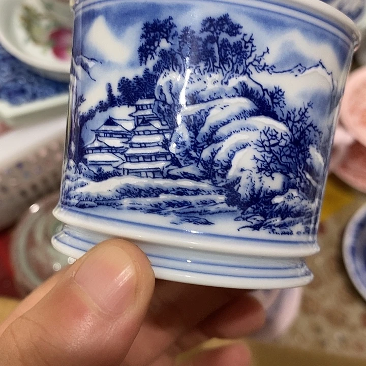 摆件陶景德镇陶瓷主人杯2344