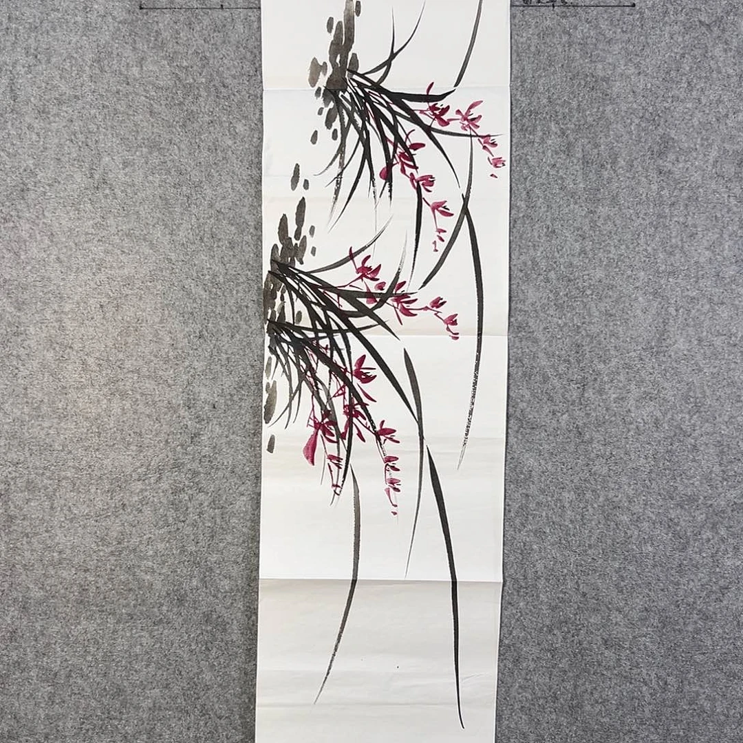 国画425 花鸟在树丛的顶端发出巨大声音