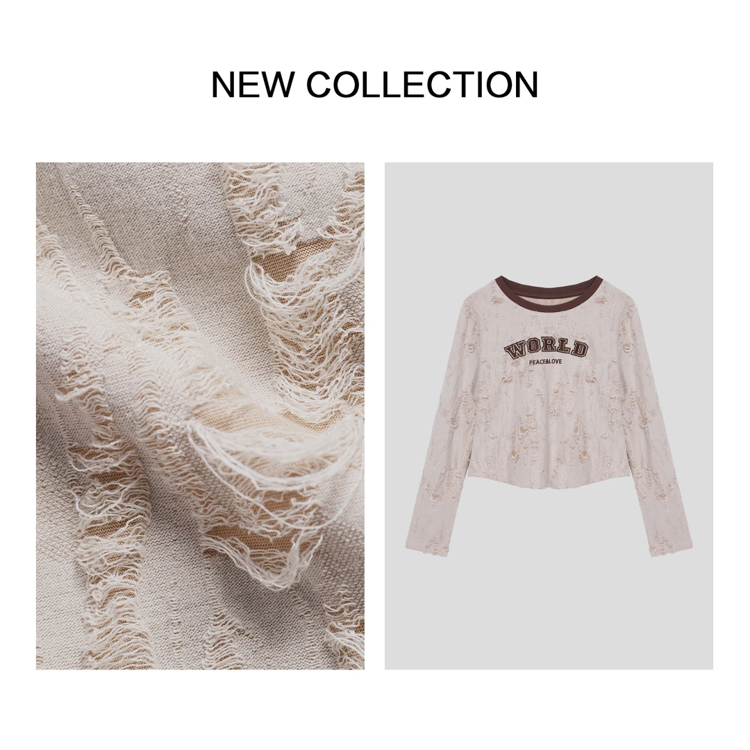 【小依专享】T3F39002B 柔软长袖T恤-9002