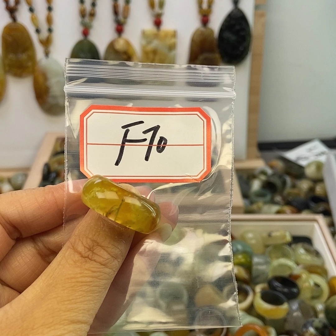 素***❀蛇纹石玉未镶嵌戒指
